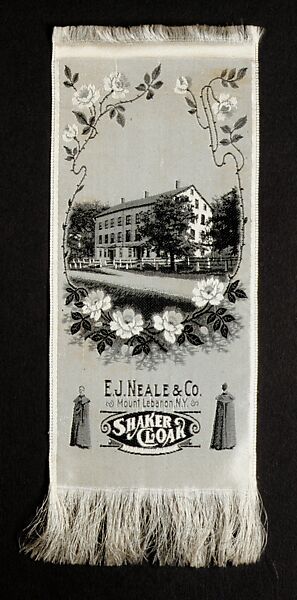 Bookmark, E. J. Neale and Company, Woven silk, American, Shaker 