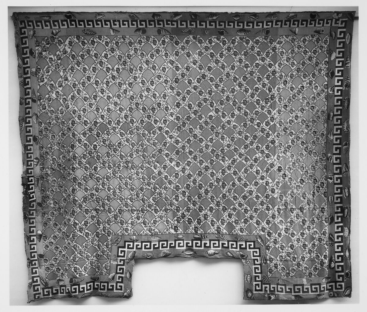 Carpet, Ann Moore, Wool, embroidered in cross-stitch, American