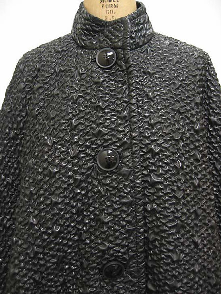 Cape, James Galanos (American, Philadelphia, Pennsylvania, 1924–2016 West Hollywood, California), synthetic, plastic, American