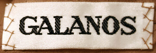 Dress, James Galanos (American, Philadelphia, Pennsylvania, 1924–2016 West Hollywood, California), (a) wool, glass, plastic; (b) leather; metal; (c) metal, rhinestone, enamel, American