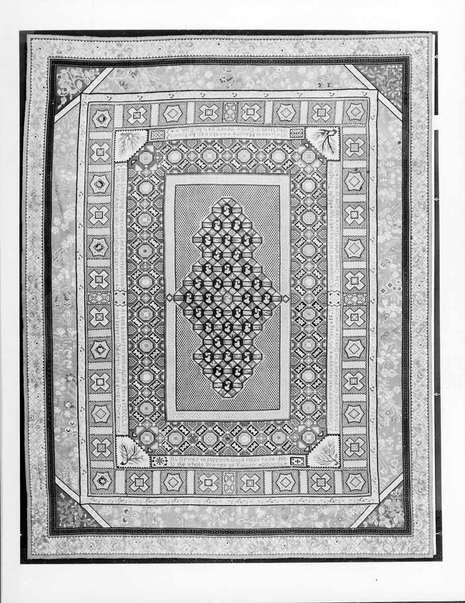 Needlepoint carpet, Wool, British