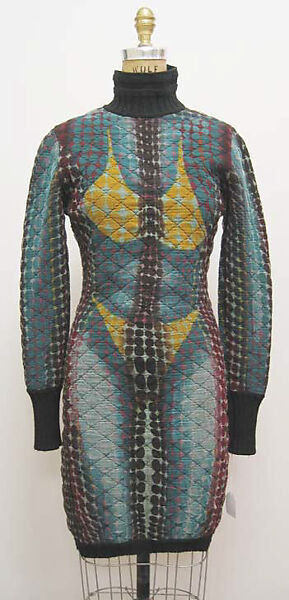 Dress, Jean Paul Gaultier (French, born 1952), wool, cotton, synthetic, French
