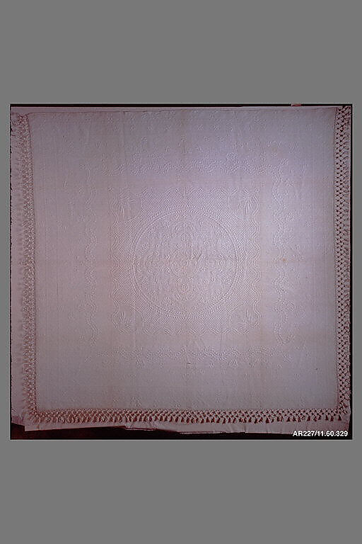 Quilt, Marseilles type, Cotton, woven, British 