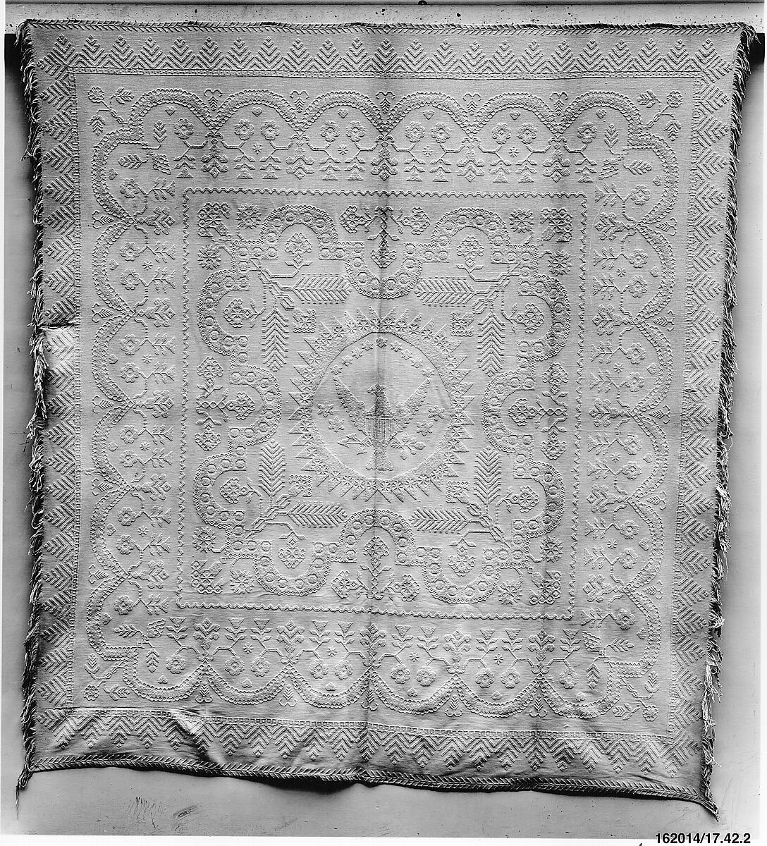 Counterpane, Bolton type, Cotton, woven, American