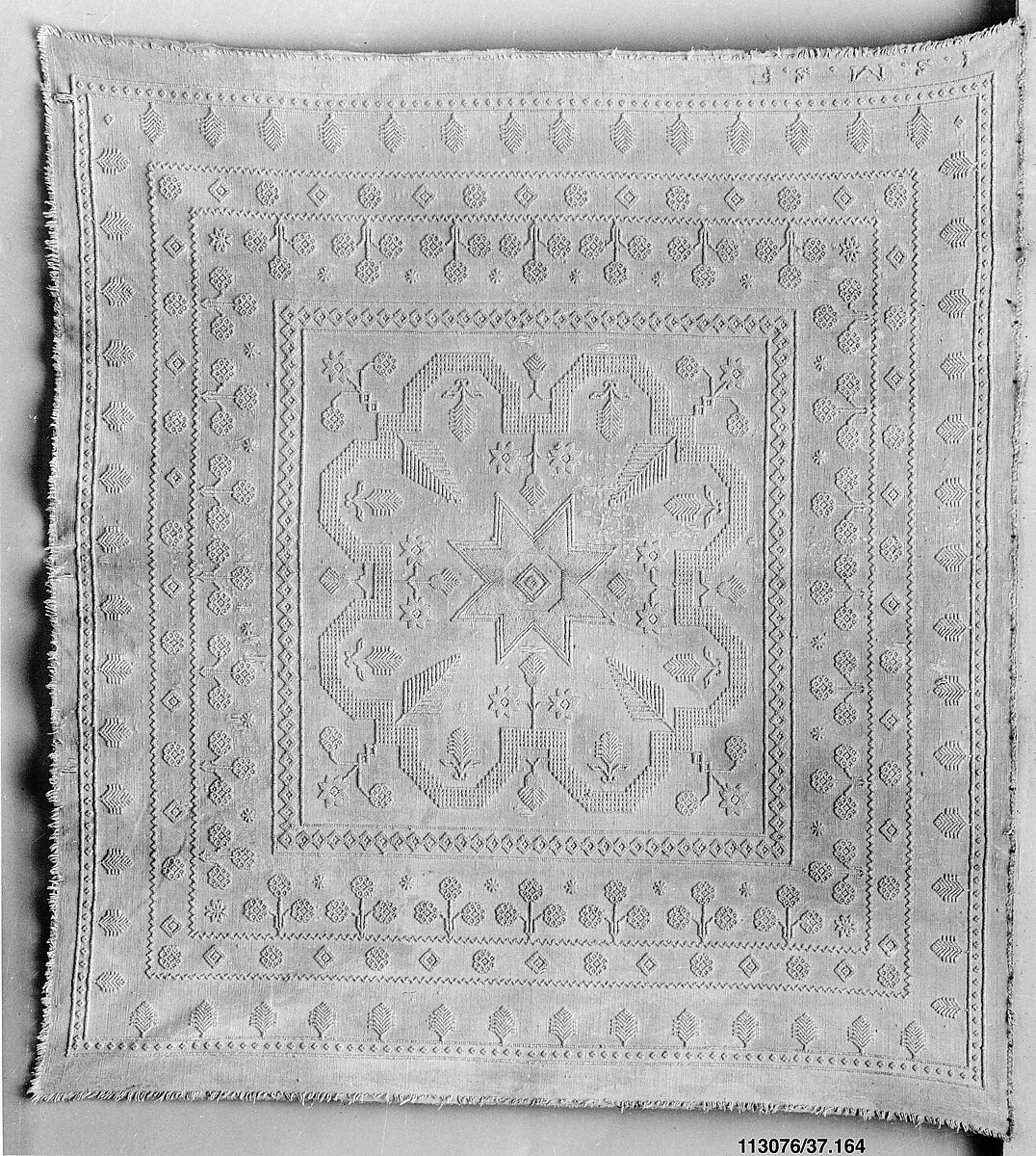 Counterpane, Bolton type, Cotton, woven, British, probably 