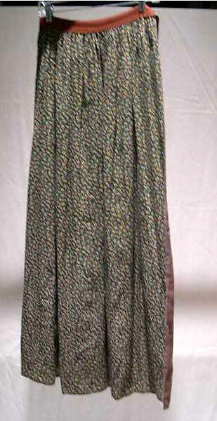 Skirt, Giorgio di Sant'Angelo (American, born Italy, 1933–1989), cotton, silk, American