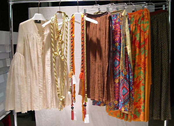 Belt, Giorgio di Sant'Angelo (American, born Italy, 1933–1989), (a) cotton, silk; (b) cotton, silk, metallic, plastic; (c) wool, synthetic fiber; (d) silk, metal, American