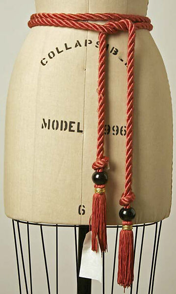 Belt, Giorgio di Sant'Angelo (American, born Italy, 1933–1989), (a) cotton, silk; (b) cotton, silk, metallic, plastic; (c) wool, synthetic fiber; (d) silk, metal, American