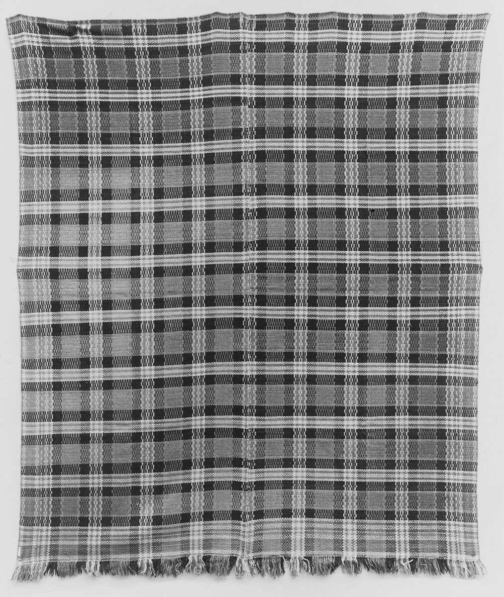 Plaid coverlet | American | The Metropolitan Museum of Art