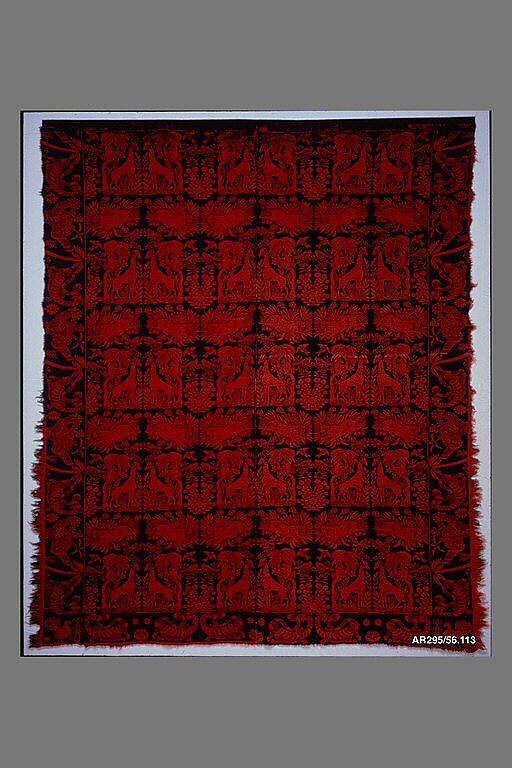 Coverlet, Wool, woven, American