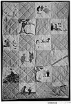 Crib Quilt, Alice in Wonderland patterned, Marion Whiteside Newton, Cotton, American