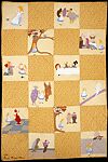 Crib Quilt, Alice in Wonderland patterned