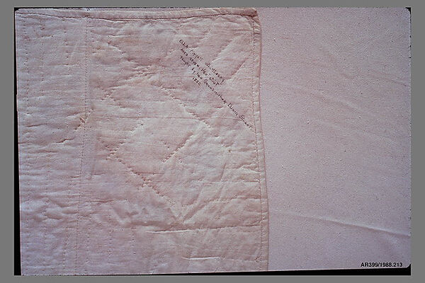 Doll Quilt, Chimney Sweep pattern, Ella Mygatt Whittlesey (born ca. 1845), Cotton, American