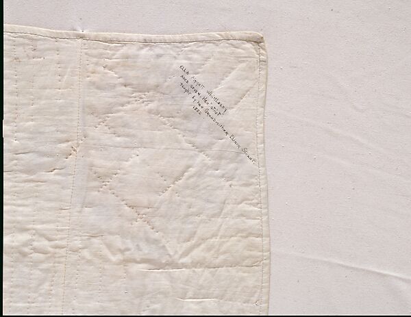 Doll Quilt, Chimney Sweep pattern, Ella Mygatt Whittlesey (born ca. 1845), Cotton, American