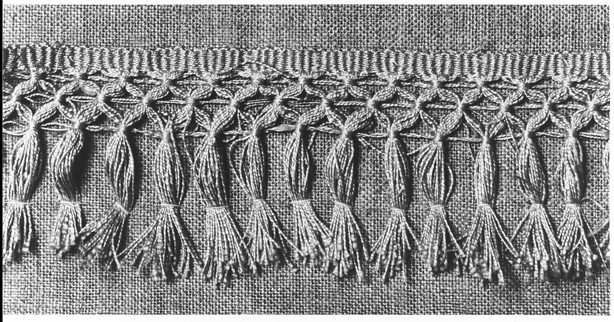 Fringe, Silk trimming, American
