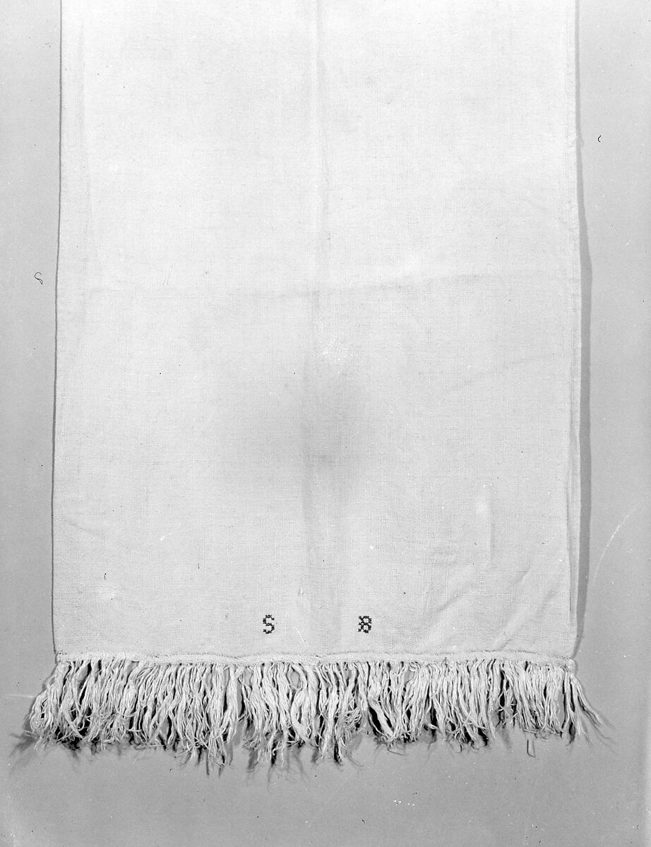 Show Towel, Sara Bauman, Linen, embroidered, American
