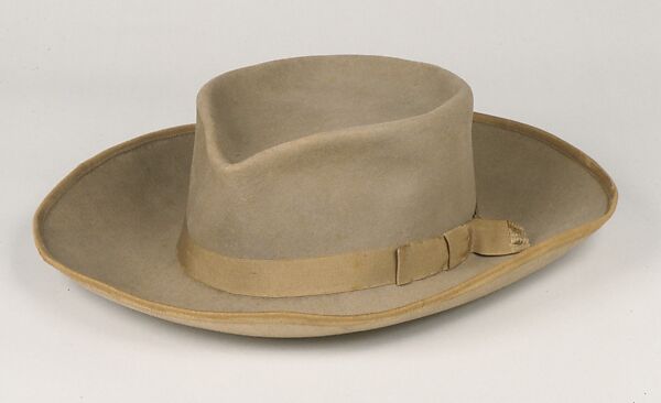 Hat, F. Spenscheid, Wool, silk, and leather, American, Shaker 