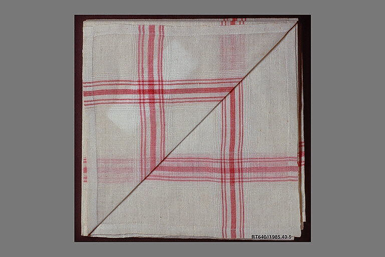 Neckerchief, United Society of Believers in Christ’s Second Appearing (“Shakers”) (American, active ca. 1750–present), Cotton, woven, American, Shaker
