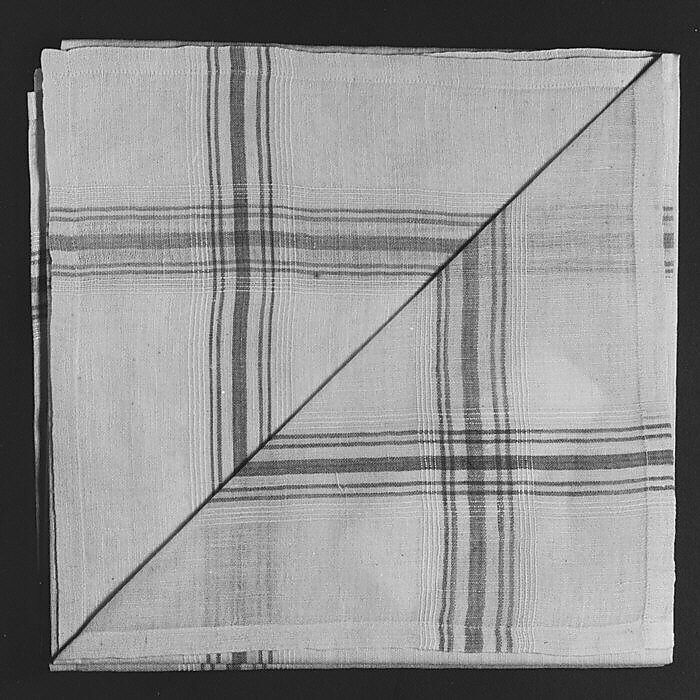 Neckerchief, United Society of Believers in Christ’s Second Appearing (“Shakers”) (American, active ca. 1750–present), Cotton, woven, American, Shaker