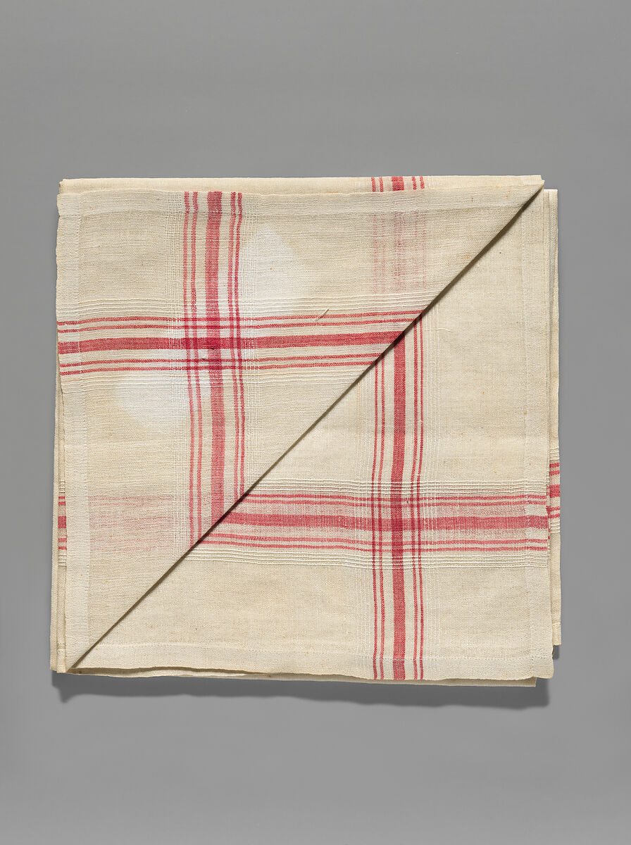 Neckerchief, United Society of Believers in Christ’s Second Appearing (“Shakers”) (American, active ca. 1750–present), Cotton, woven, American, Shaker 