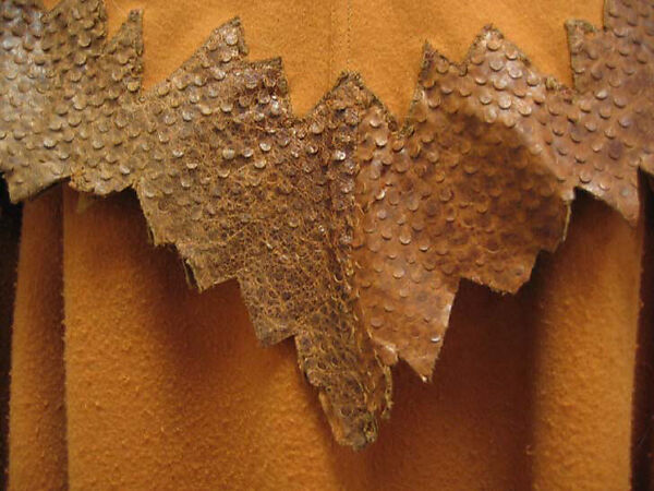 Coat, Fendi (Italian, founded 1925), wool, snakeskin, Italian