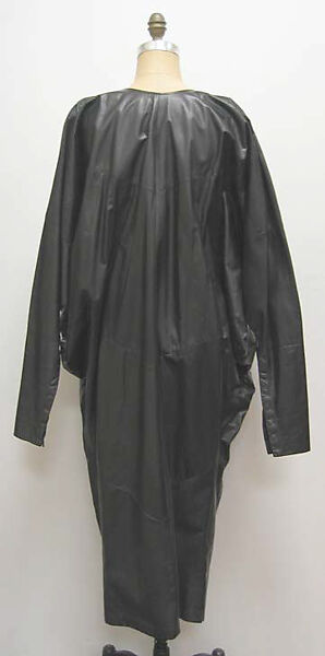 Dress, OMO Norma Kamali (American, born 1978), leather, metal, cotton, American