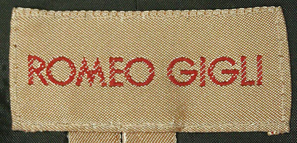 Jacket, Romeo Gigli (Italian, born 1949), cotton, synthetic, Italian