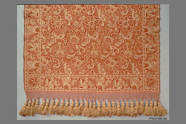 Woven portiere, Cotton, woven, American 