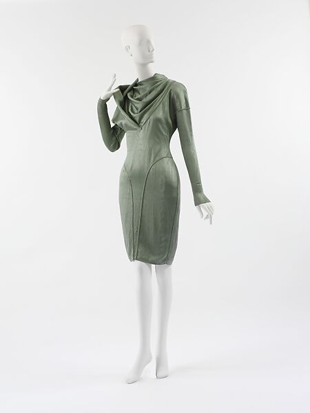 Dress, Azzedine Alaïa (French (born Tunisia), Tunis 1935–2017 Paris), synthetic, French 