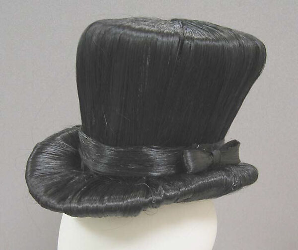 Hat, Gaultier Paris (French, founded 1997), human hair, silk, cotton, metal, French