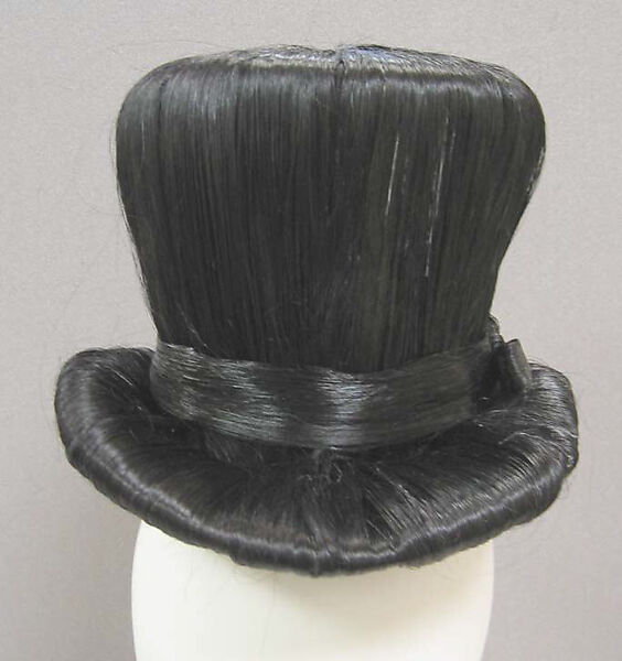 Hat, Gaultier Paris (French, founded 1997), human hair, silk, cotton, metal, French