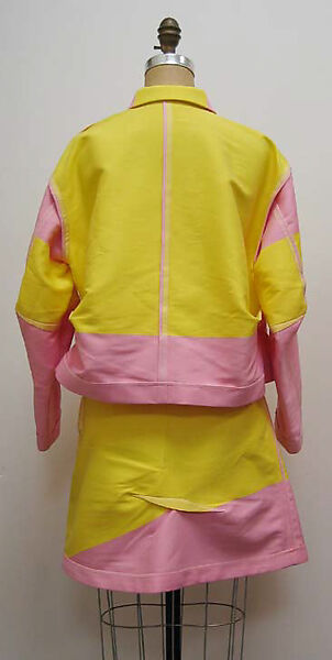 Suit, Miyake Design Studio (Japanese, founded 1970), synthetic/cotton blend, Japanese