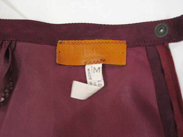 Ensemble, Roberto Cavalli (Italian, 1940–2024), leather, plastic, metal, Italian