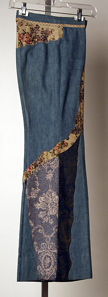 Ensemble, Roberto Cavalli (Italian, 1940–2024), cotton, wool, leather, metal, Italian
