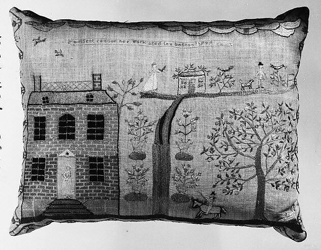 Sampler, Millsent Connor (American, born 1789), Silk embroidery on linen, American