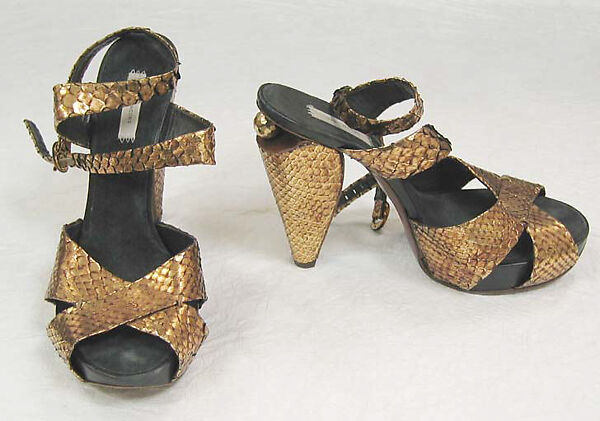 Shoes, Marc Jacobs (American, born New York, 1963), paper, leather, metal, synthetic, American 
