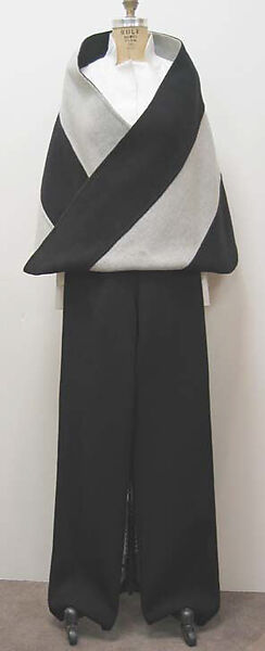 Ensemble, Yeohlee Teng (American, born Malaysia, 1951), (a, c) wool; (b) cotton, synthetic, American 