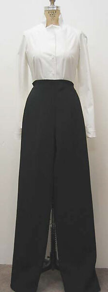 Ensemble, Yeohlee Teng (American, born Malaysia, 1951), (a, c) wool; (b) cotton, synthetic, American