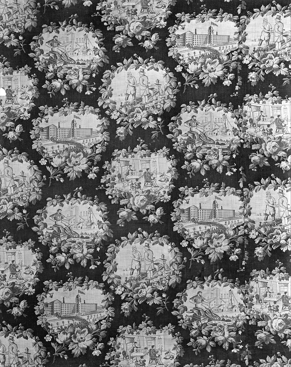 Piece, Cotton, printed, American