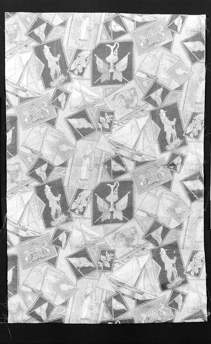 Piece, Cotton, printed, American