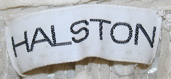 Ensemble, Halston (American, Des Moines, Iowa 1932–1990 San Francisco, California), (a, b) silk, glass, synthetic; (c) silk, glass, American