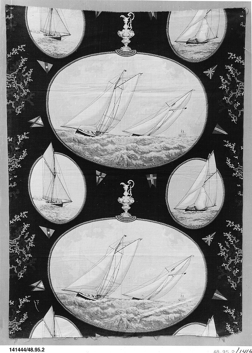 Piece, Cotton, printed, American