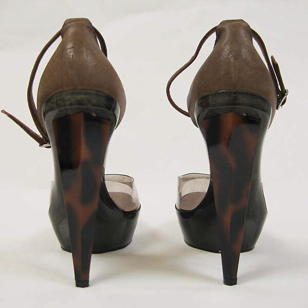 Ensemble, House of Lanvin (French, founded 1889), (a) silk; (b, c) synthetic, leather, French