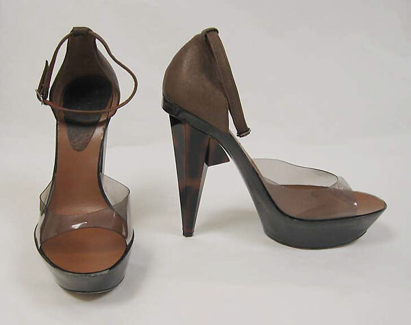 Ensemble, House of Lanvin (French, founded 1889), (a) silk; (b, c) synthetic, leather, French