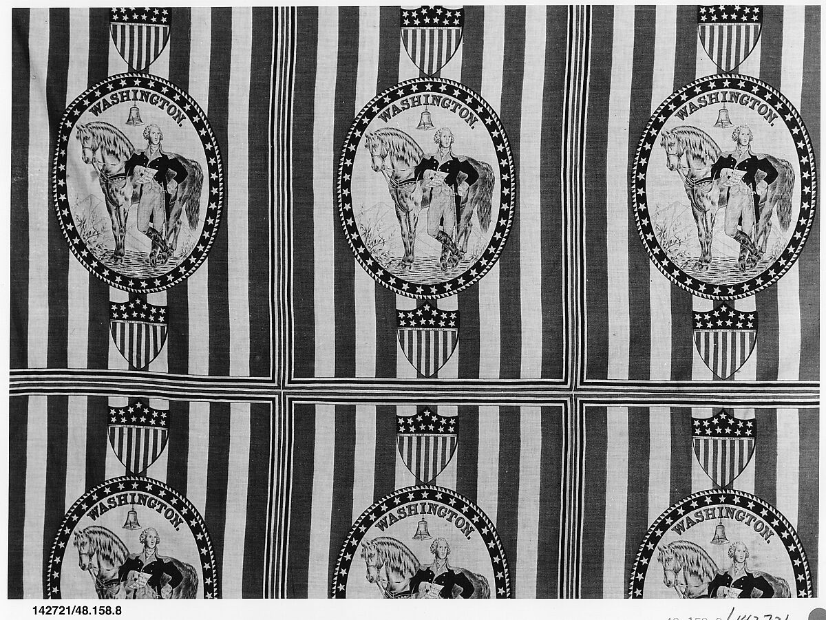 Piece, Printed cotton, American