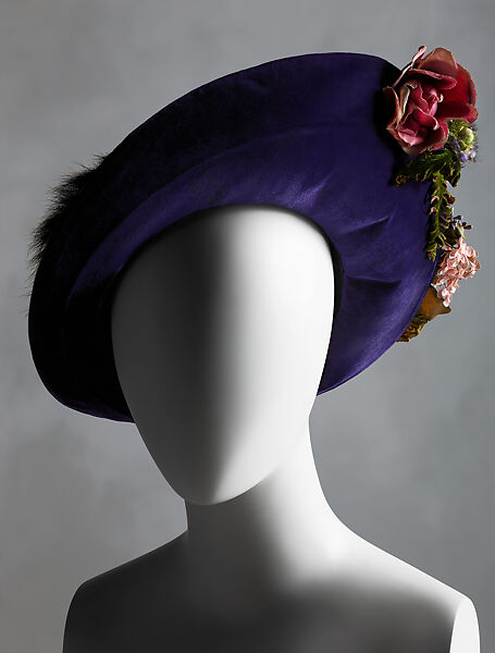 Hat, House of Lanvin (French, founded 1889), silk, fur, French 