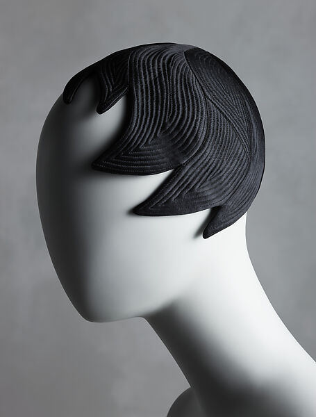 Cloche, Schiaparelli (French, founded 1927), silk, French 