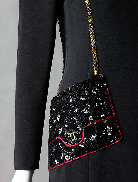 Dress, House of Chanel (French, founded 1910), wool, silk, metal, French
