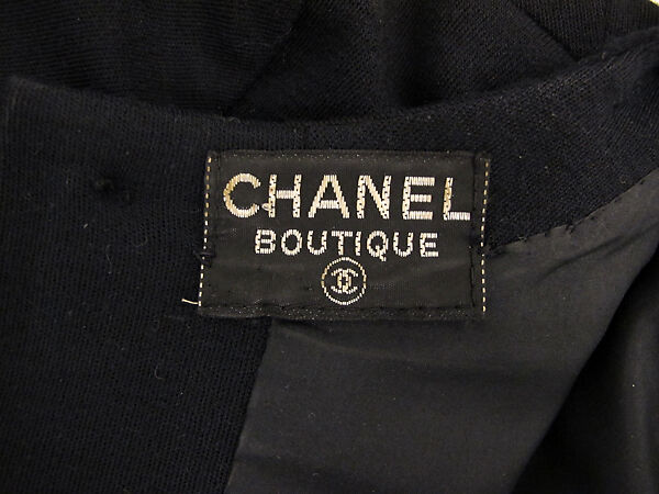 Dress, House of Chanel (French, founded 1910), wool, silk, metal, French