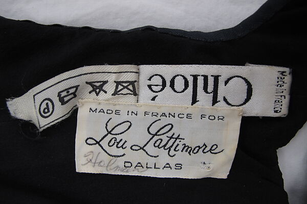 "Cintre", Chloé (French, founded 1952), silk, French